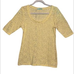 MAURICES Yellow Lace Blouse